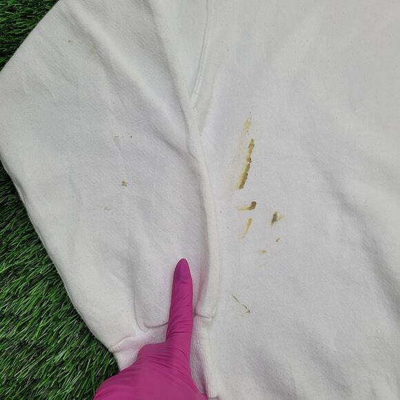 Vintage 90s UT Dog Sweatshirt L/XL 23x23 Boxy Smokey-Claus - Picture 9 of 16